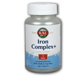 Kal Complexo de ferro liberação sustentada 100 Tabletes