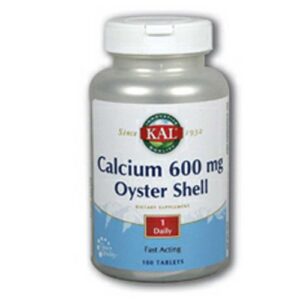 Kal Oyster Shell Cálcio 600 mg 100 Tabletes