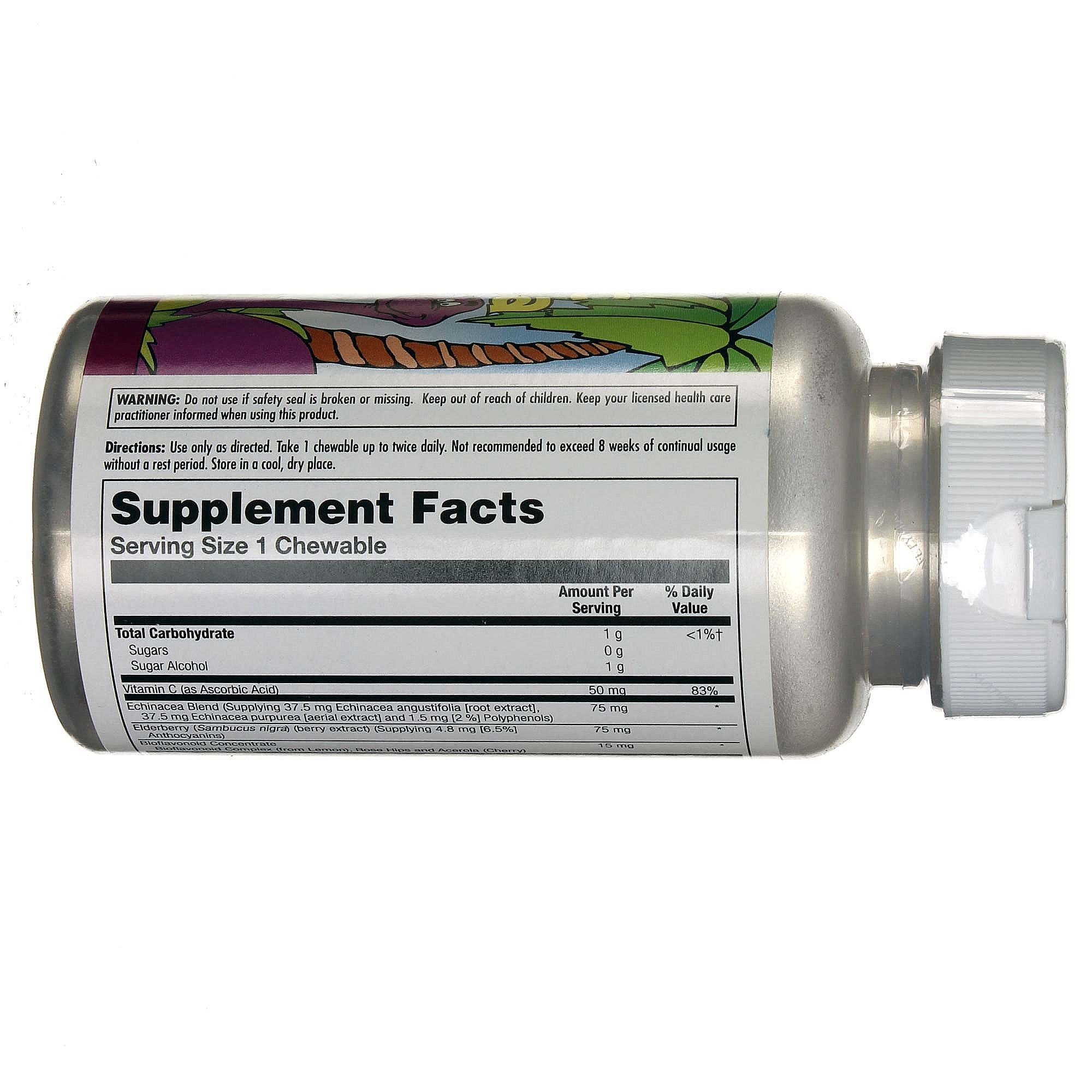 Kal Equinácea Jurassic com baga de sabugueiro de uvas 30 mastiga - Imagem 2