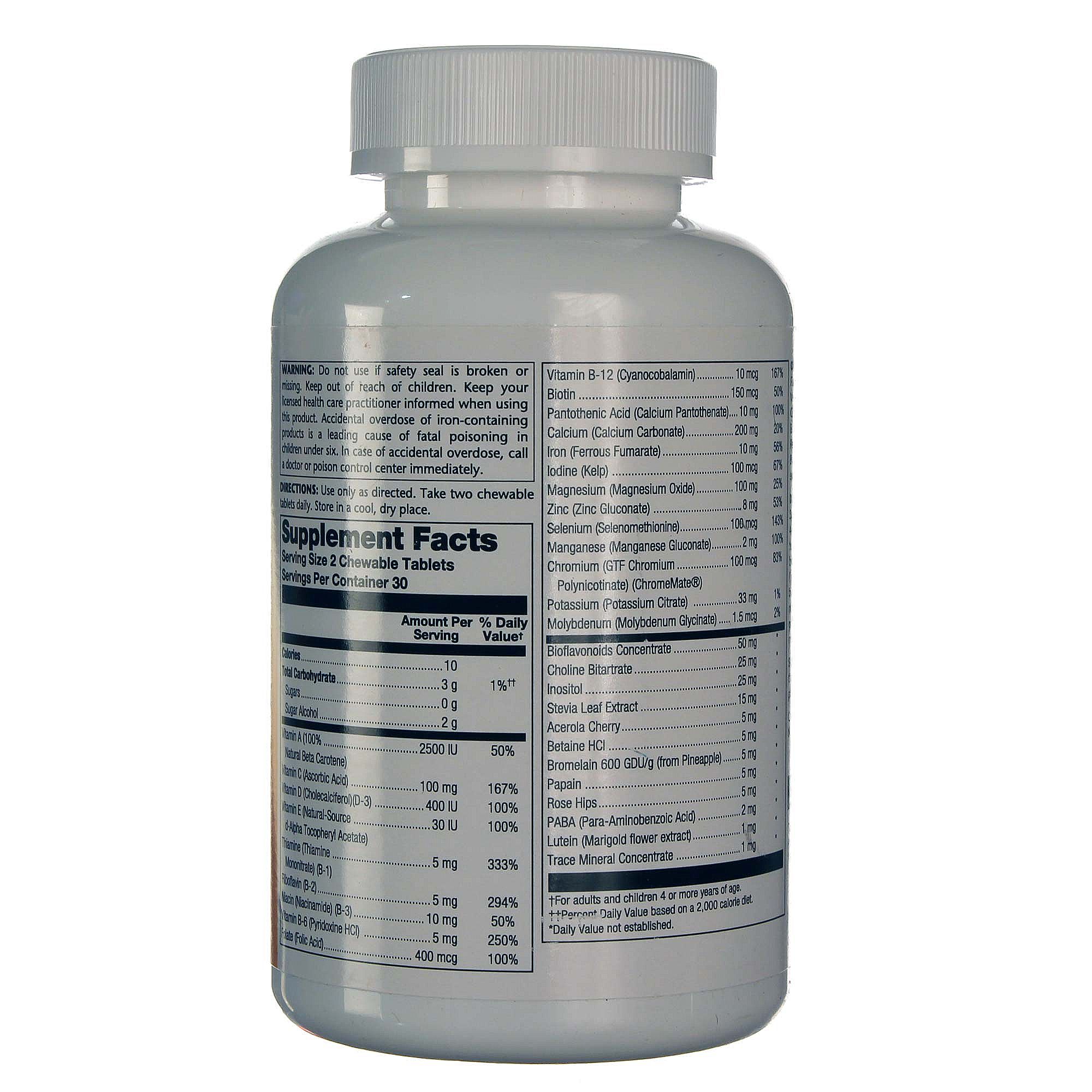 Solaray Spectro Infantis Multi-Vita-Min sabores de frutas 60 mastigáveis - Imagem 2