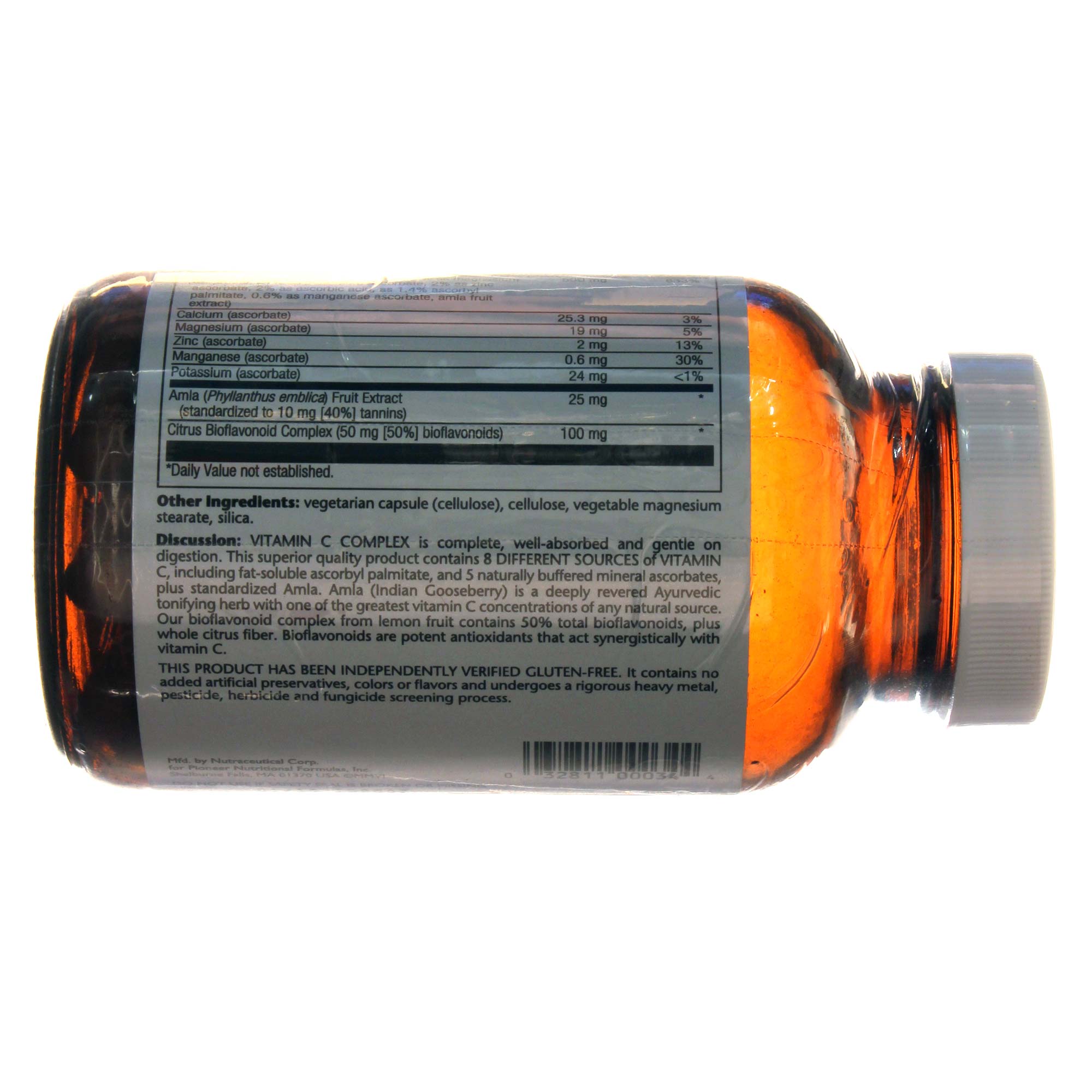 Pioneer Vitamina C 500 mg Complexo 90 Cápsulas Vegetarianas - Imagem 3