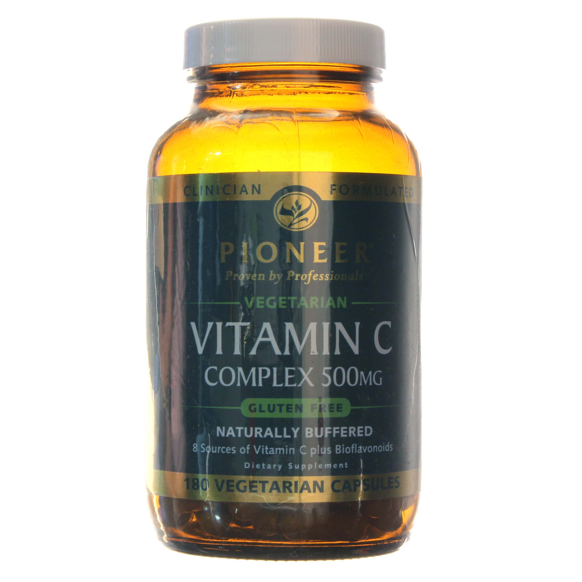 Pioneer Vitamina C 500 mg Complexo 180 Cápsulas Vegetarianas