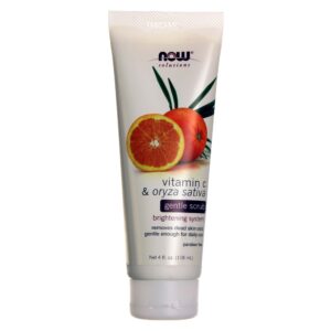 Now Foods Vitamina C e Oryza sativa Gentil Scrub 4 fl oz