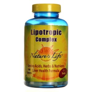 Nature's Life Lipotropic Complexos 180 Tabletes