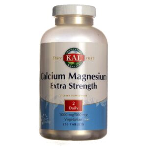 Kal Cálcio Magnésio Extra Strength 250 Tabletes