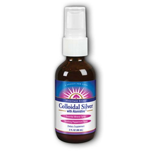 Heritage Products Prata coloidal com Atomidine 2 fl oz