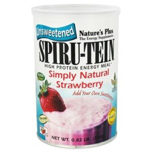 Nature's Plus Unsweetened Spiru-Tein Morango Simplesmente Natural £ 0,82