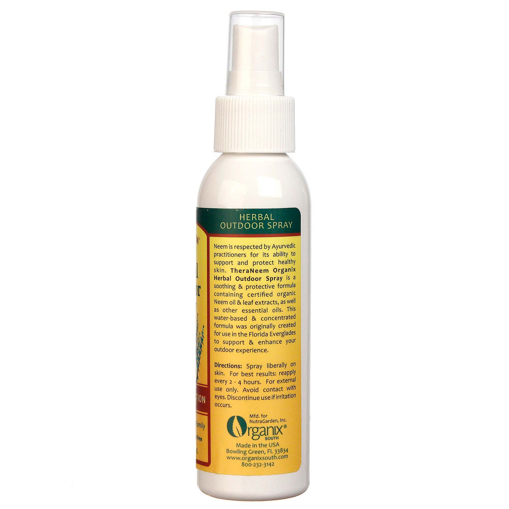 Organix South Neem Ervaal Outdoor spray 4 oz - Imagem 2