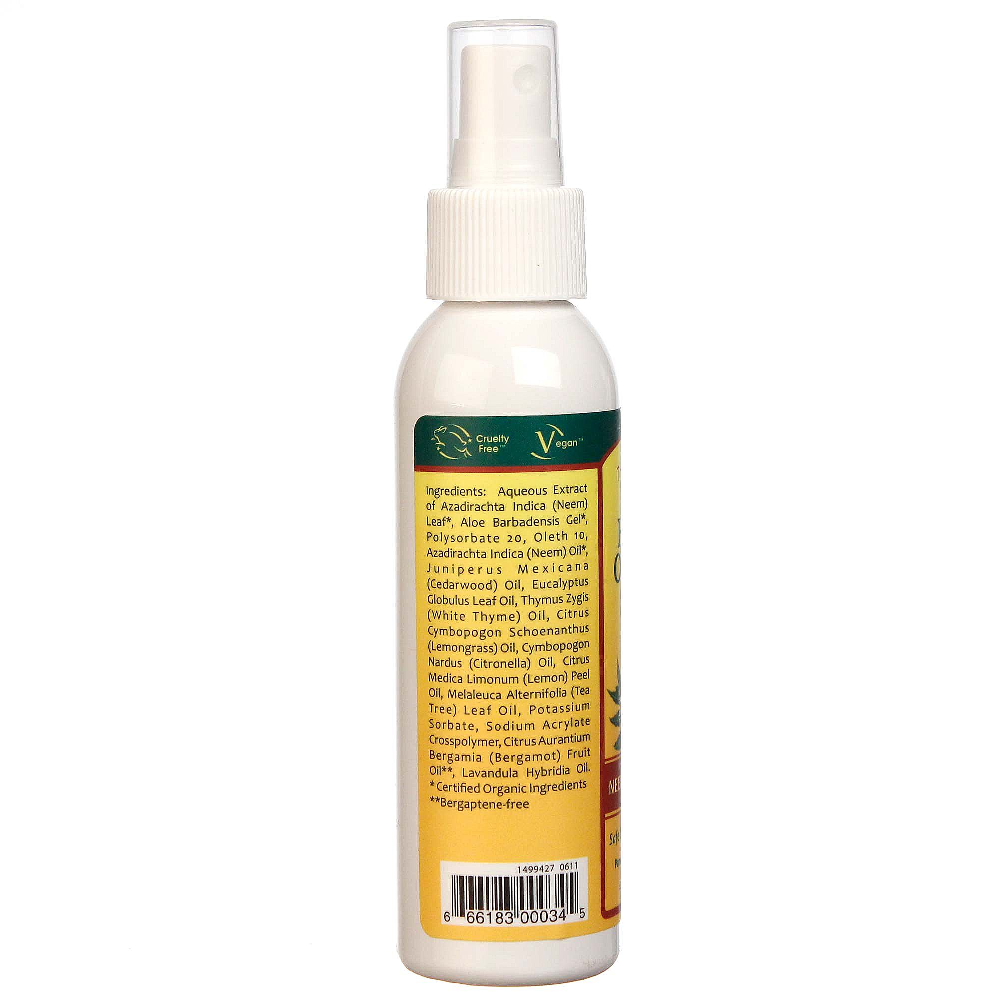 Organix South Neem Ervaal Outdoor spray 4 oz - Imagem 3