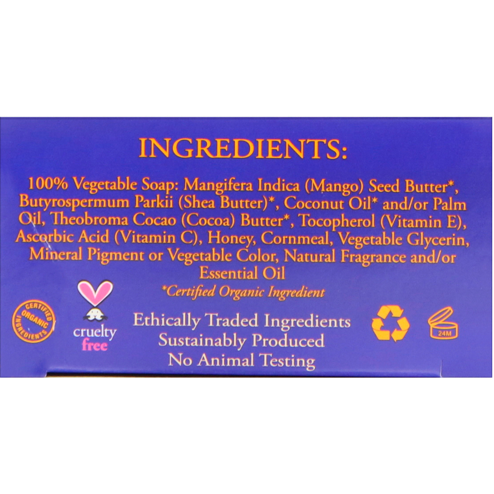 Nubian Heritage, Barra de sbaonete de manteiga de manga, 5 oz (141 g) - Imagem 2