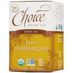 Choice Organic Teas Chá OG2 Genmaicha 16bag