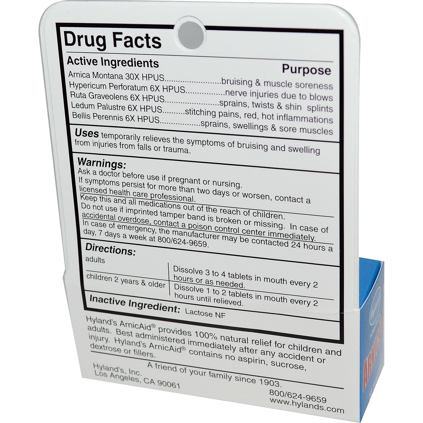 Hyland's Arnicaid 50 Tabletes - Imagem 2