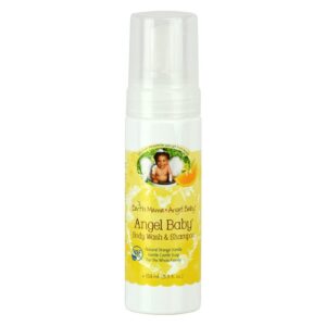 Earth Mama Angel Bebê Angel Bebê Xampu e Sabonete Liquido Body Laranja Natural Vanilla 5,3 fl oz