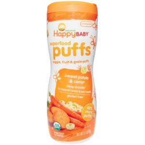 Happy Bebê Latas 2,1 oz - Happy Potato Puffs Doce 6