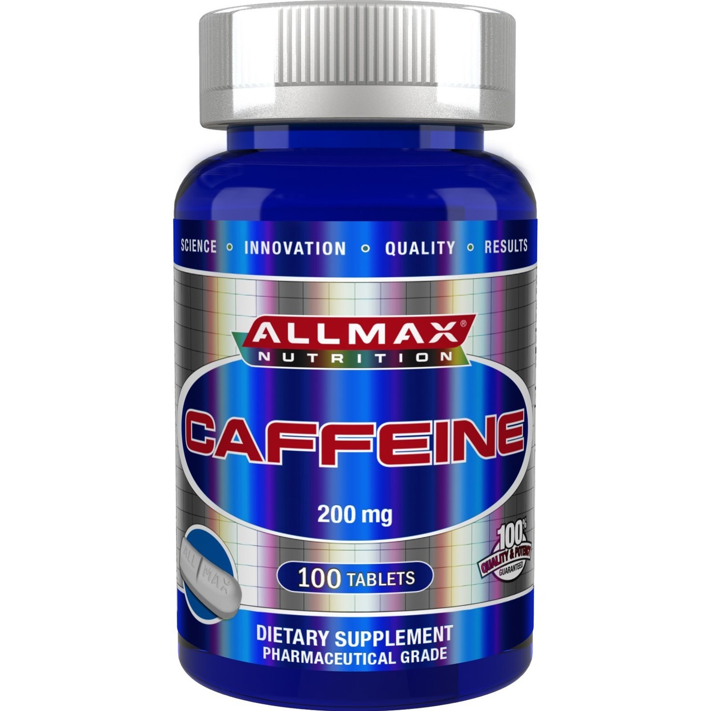 AllMax Nutrition Caffeine - 200 mg - 100 Tabletes