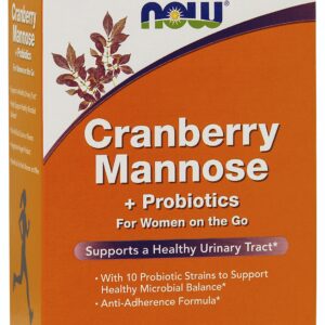 NOW Foods Cranberry Mannose + Probiotics - 24 Packets per Box