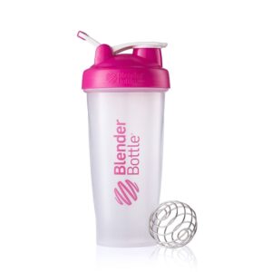 Sundesa Blender Bottle Loop Top, Rosa / Limpo - 28oz