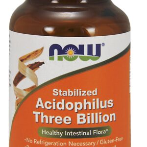 NOW Foods Stabilized Acidophilus Three Billion - 180 Tablets