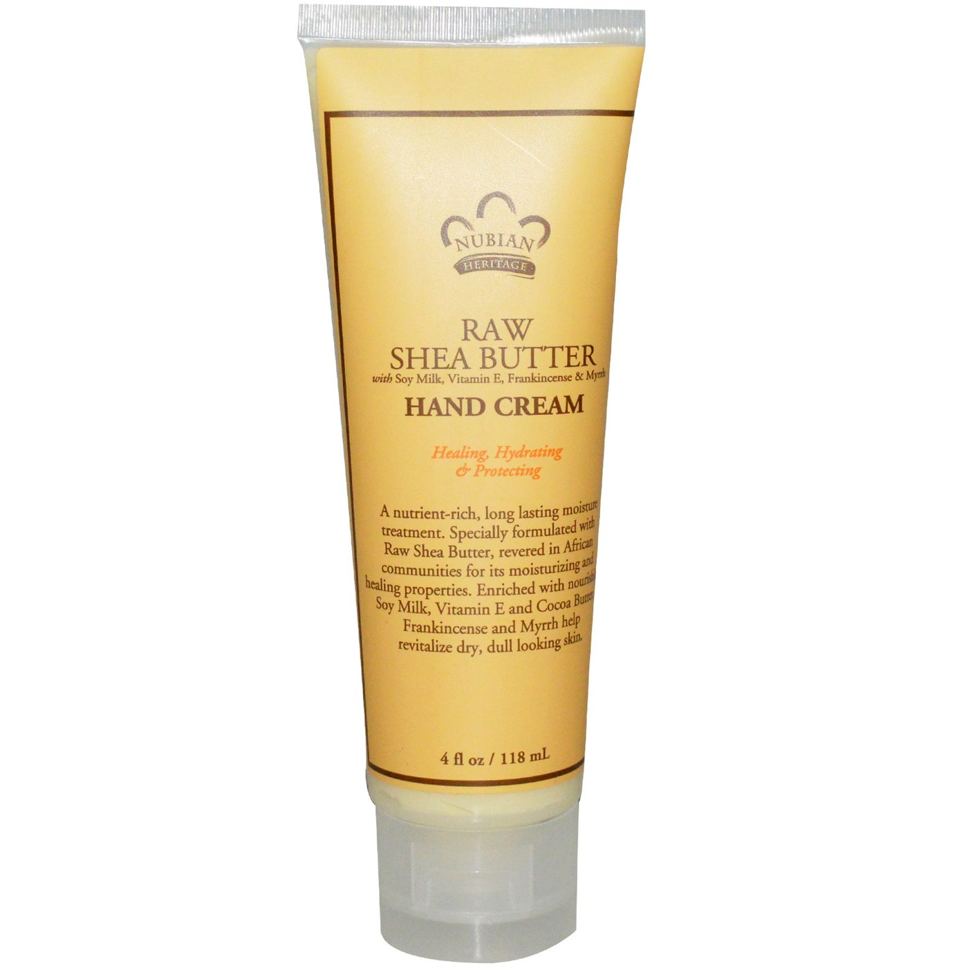 Nubian Heritage Mão CRM Raw Shea & Mirra 4 onças