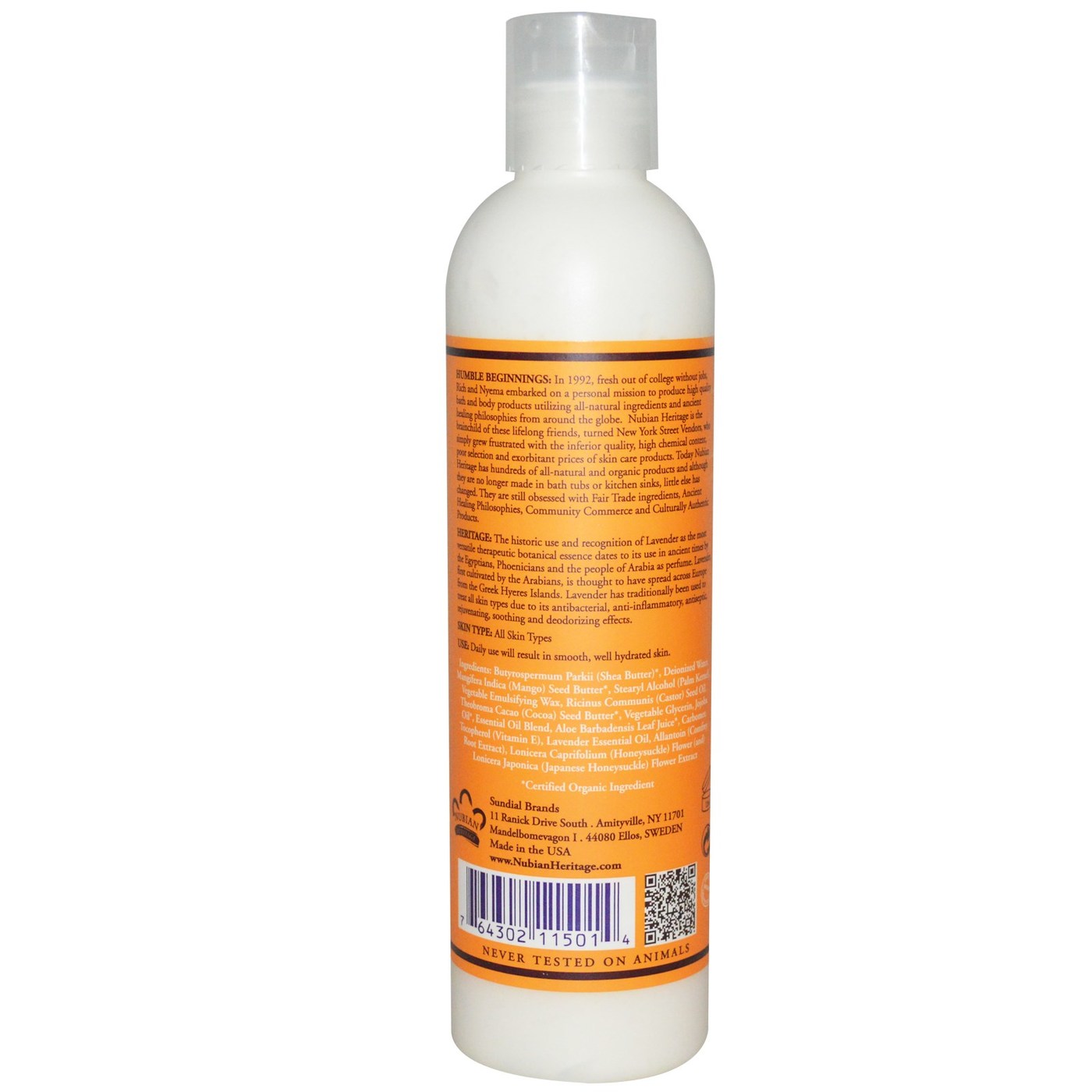 Nubian Heritage Loção Lvndr & Wldflwr 8 onças - Imagem 2