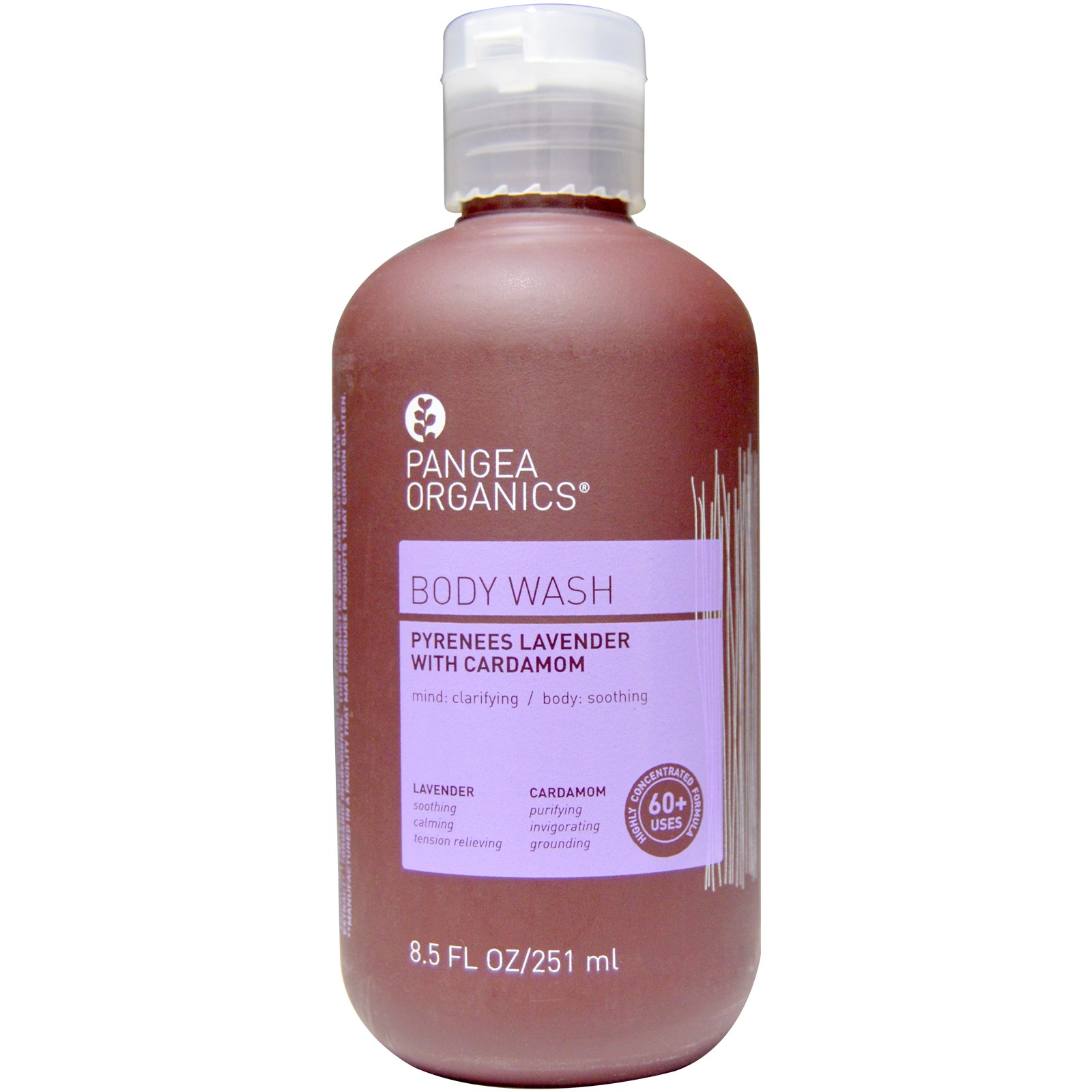 Pangea Organics, Lavanda dos Pireneus com Cardamomo, Lavanda, Sabão Corporal, frasco de 8,5 oz (251 ml)