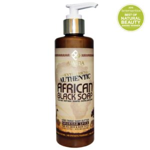 Alaffia, Sabonete Preto Africano Autêntico, Especiarias da Savanna, 8 fl oz (235 ml)