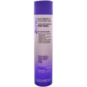 Giovanni, 2chic, Reposição Total, Body Wash, Leite de Coco e amoras pretas, 10.5 fl oz (310 ml)