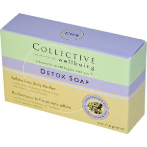 Life Flo Health, Collective Wellbeing, Activated Charcoal & Zinc Detox Soap, 5.0 oz (141 g)