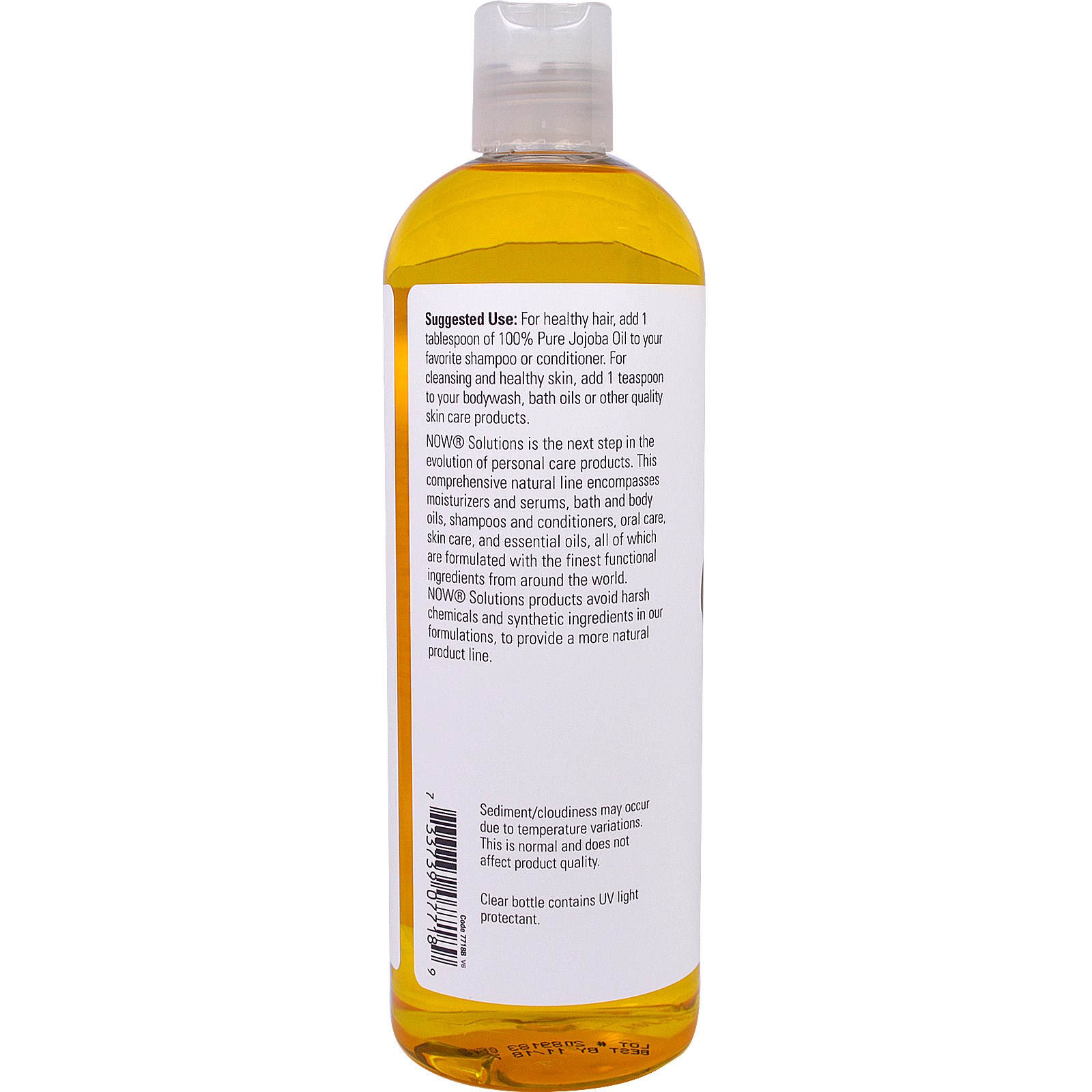 Now Foods, Soluções, Óleo de Jojoba, 16 fl oz (473 ml) - Imagem 3