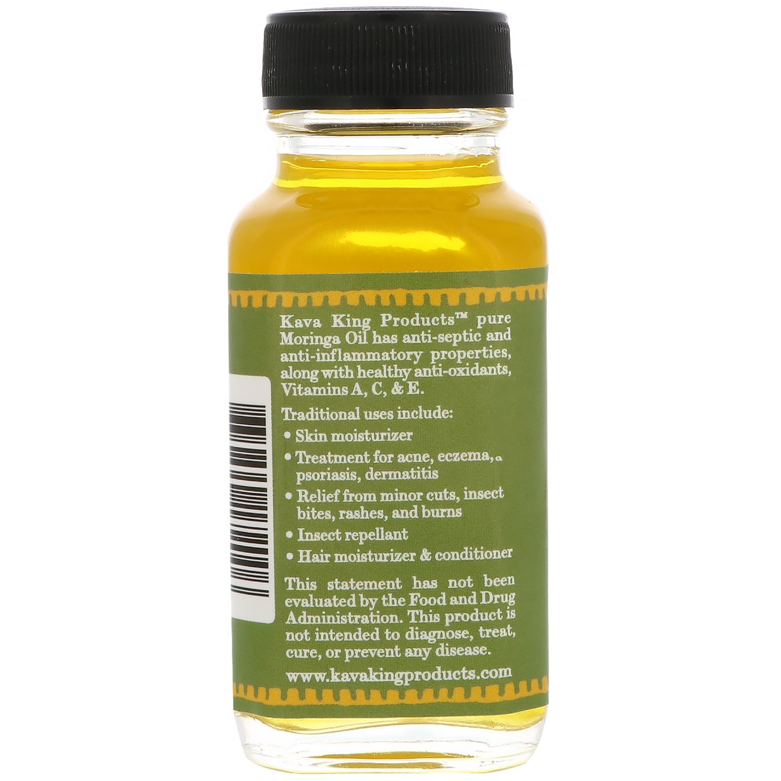 Kava King Products Inc, Óleo 100% puro de Moringa, 2 fl oz (59 ml) - Imagem 3