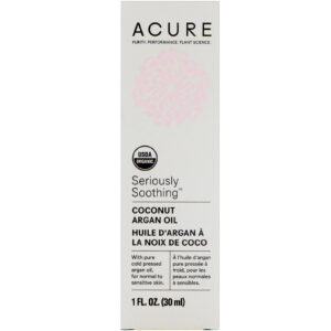 Acure Organics, Sério Calmante, Óleo de Argan de Coco, 1 fl oz (30 ml)