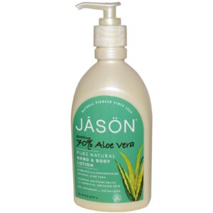 Jason Natural, Loção para Mãos e Corpo Pura e Natural, Babosa Relaxante, 16 oz (454 g)