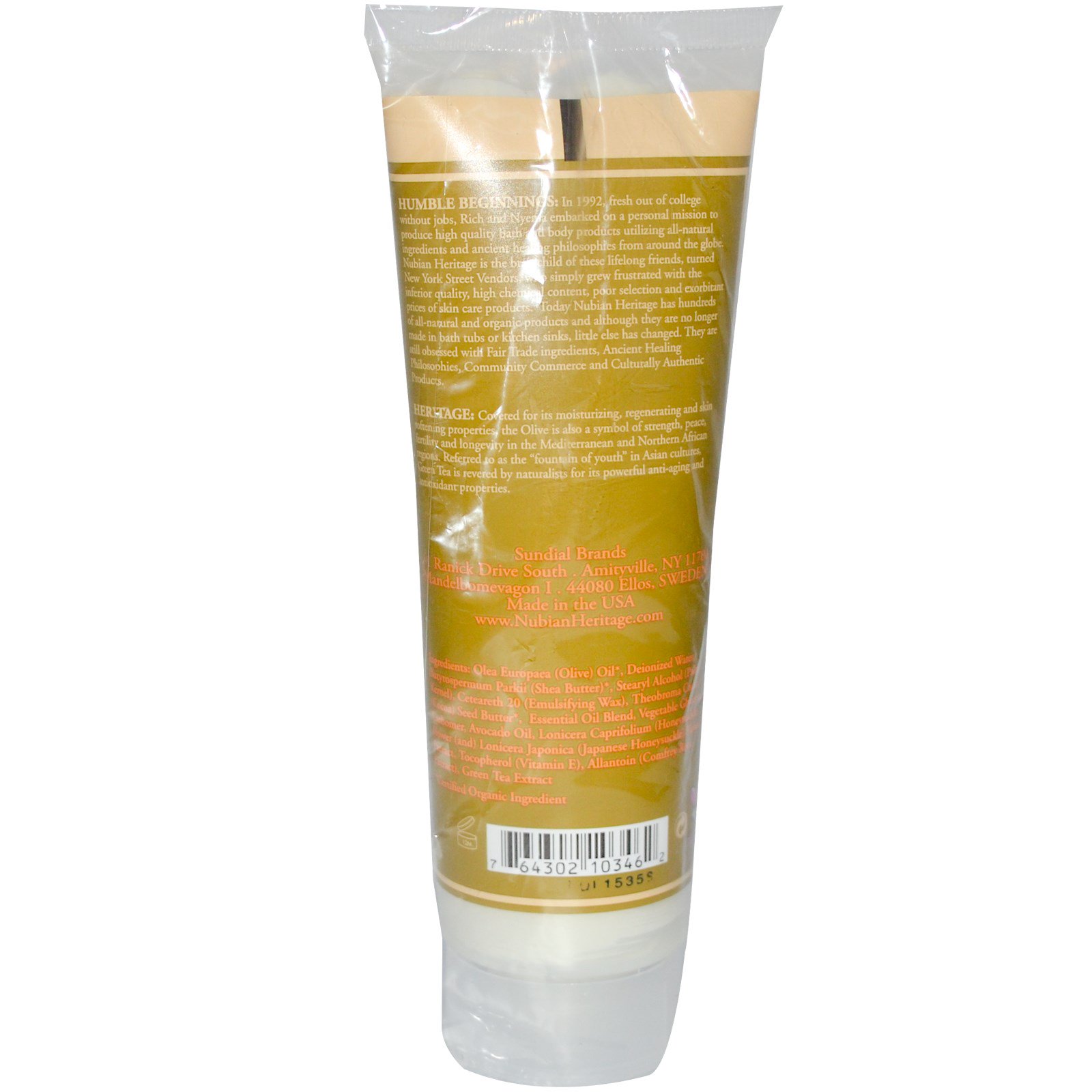 Nubian Heritage, Creme para as Mãos de Oliva e Chá Verde, 118 ml (4 fl oz) - Imagem 2