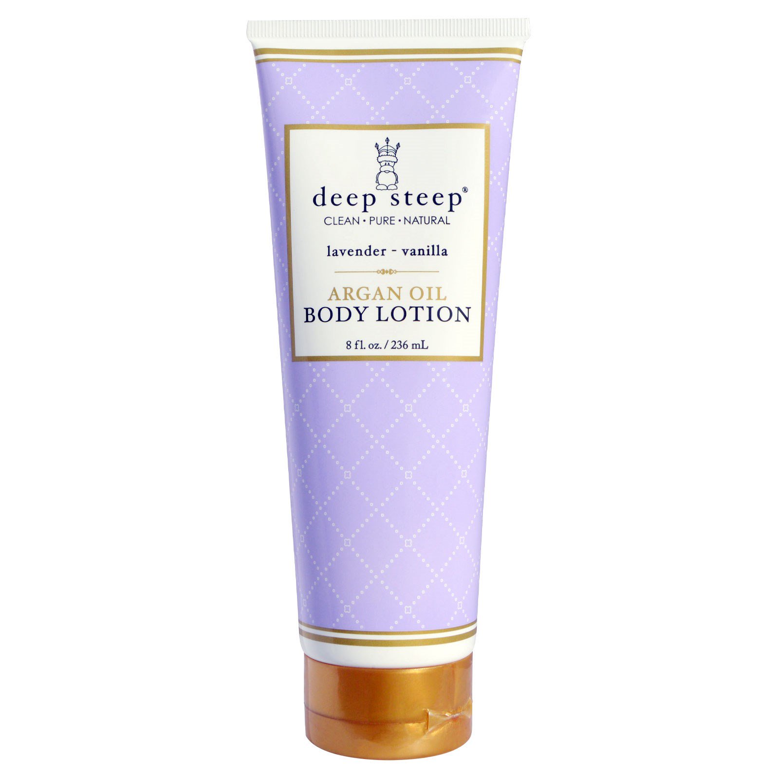 Deep Steep, Argan Oil Body Lotion, Lavender-Vanilla, 8 fl oz (236 ml)