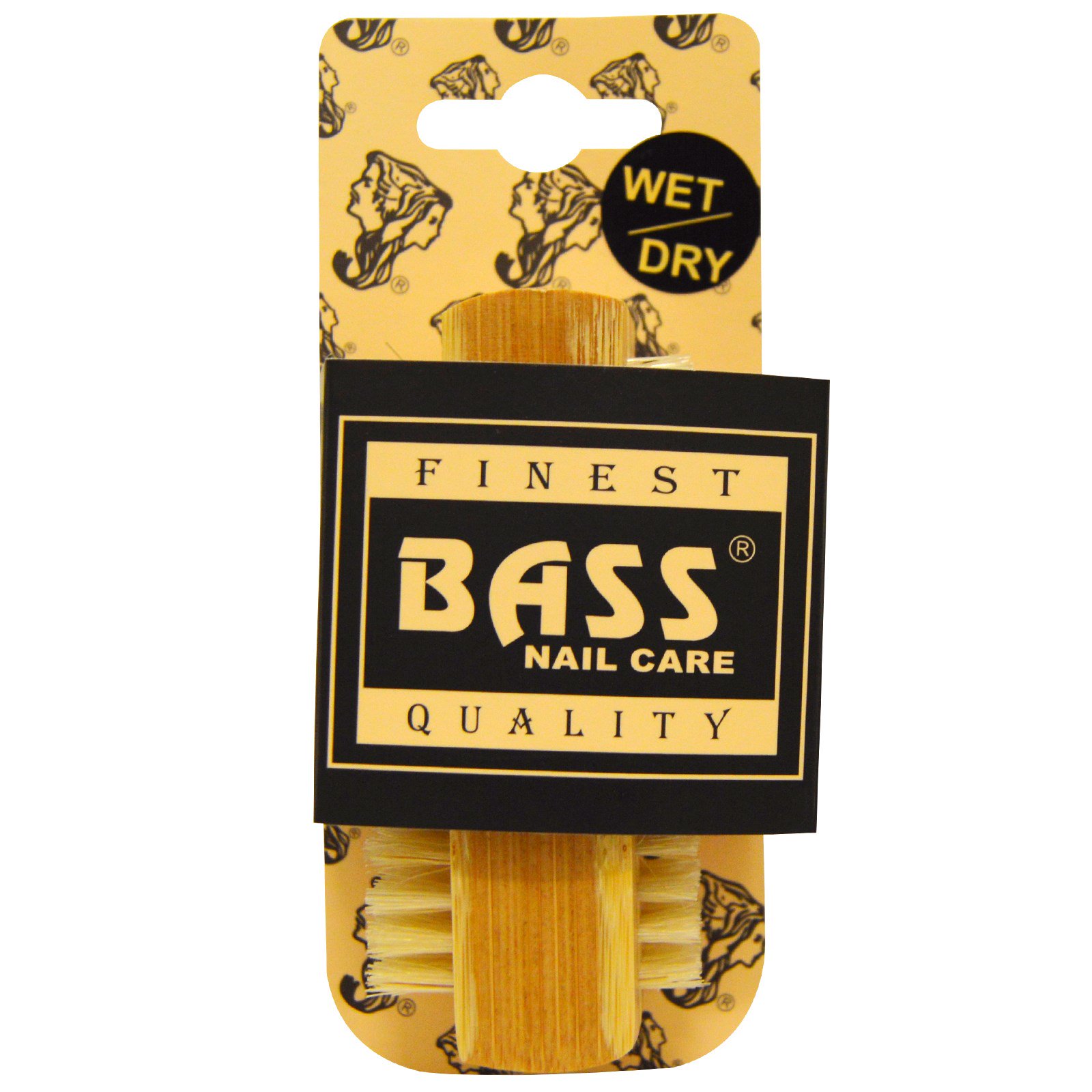 Bass Brushes, Escova para Limpeza de Unhas com Cerdas 100% Naturais, Extra Firme, 1 Escova