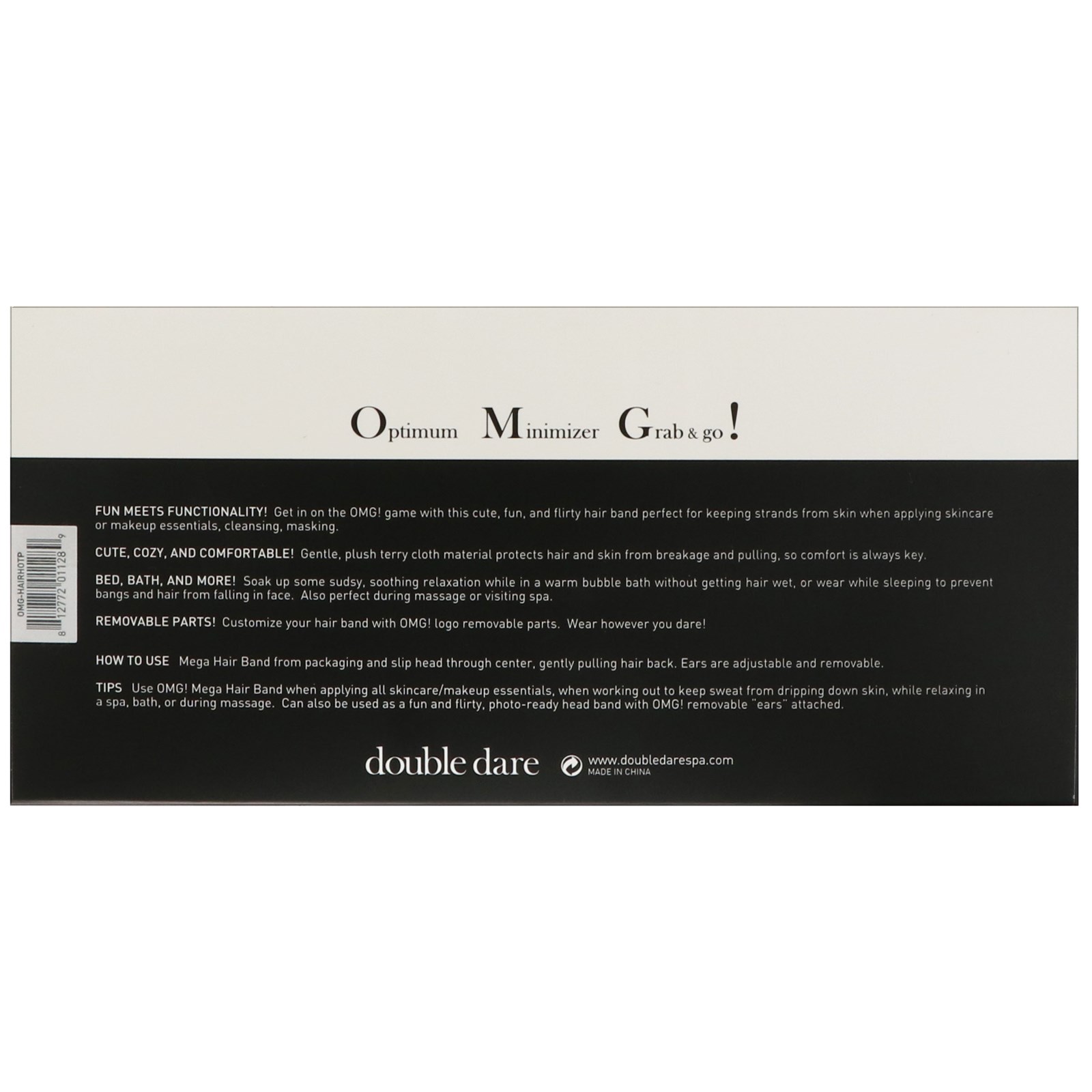 Double Dare, OMG! Faixa para Mega Hair, Roxa Quente, 1 peça - Imagem 3