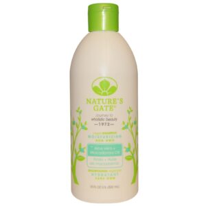 Nature's Gate, Xampu hidratante, Aloe vera + óleo de macadâmia, 532 ml