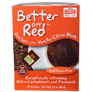 Comprar now foods, chá de verdade, vermelho melhor, rooibos com baunilha cítrica vermelha, sem cafeína, 24 sacos de chá, 48 g (1. 7 oz) preço no brasil mercearia suplemento importado loja 17 online promoção - 4 de outubro de 2022
