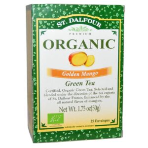 St. Dalfour, Orgânico, Chá Verde de Manga Golden, 25 Saquinhos, 50 g (1,75 oz)