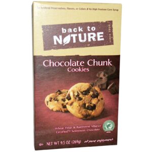 Back to Nature, Cookies com Pedaços de Chocolate, 9,5 oz (269 g)