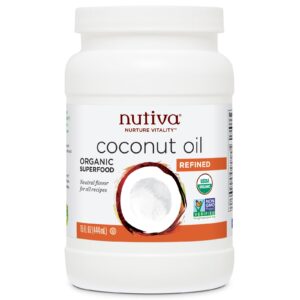 Nutiva, Óleo de Coco orgânico, refinado, 15 fl oz (444 ml)