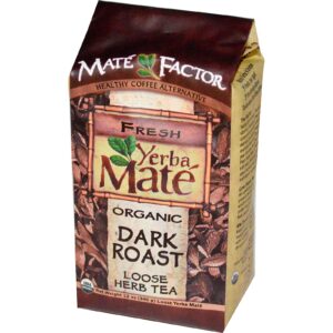 Mate Factor, Erva Mate Orgânica, Torra Escura, Chá de Ervas Solta, 12 oz (340 g)