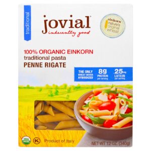 Jovial, Massa Tradicional de Einkorn Orgânica , Penne Rigate, 12 oz (340 g)