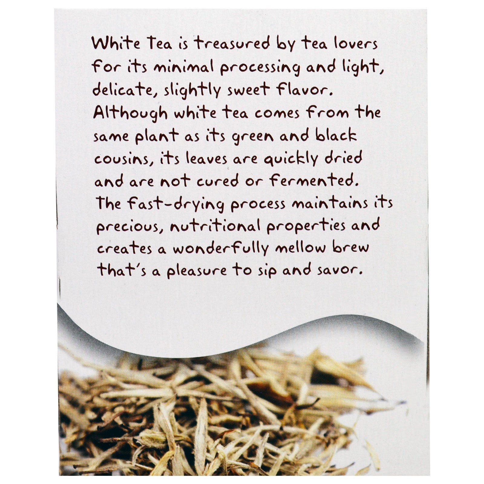 Now Foods, Chá Real Tea Orgânico, Chá Branco Delicioso, 24 Saquinhos de Chá, 48 g - Imagem 3