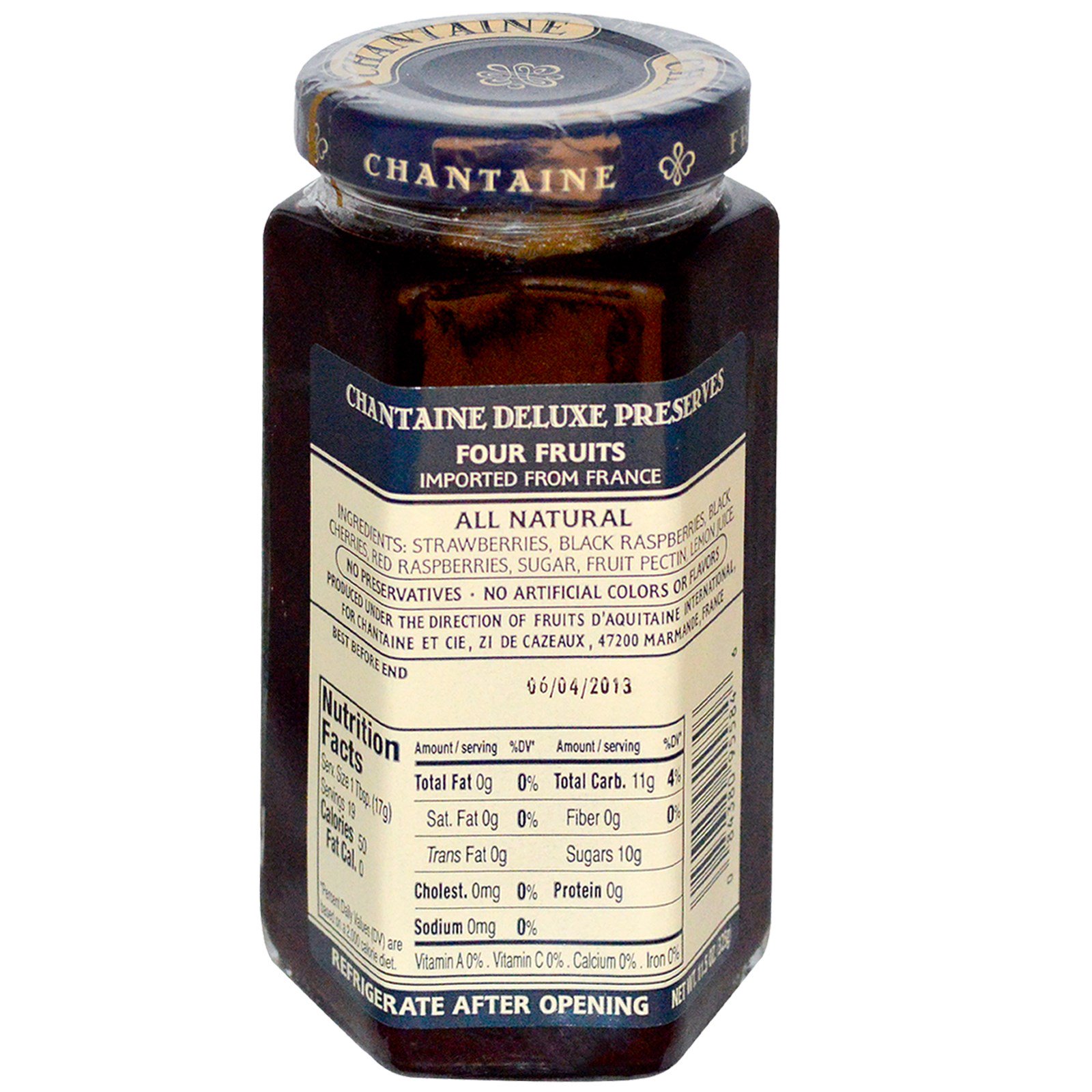 Chantaine, Deluxe Preserves, Quatro Frutas, 11,5 oz (325 g) - Imagem 2