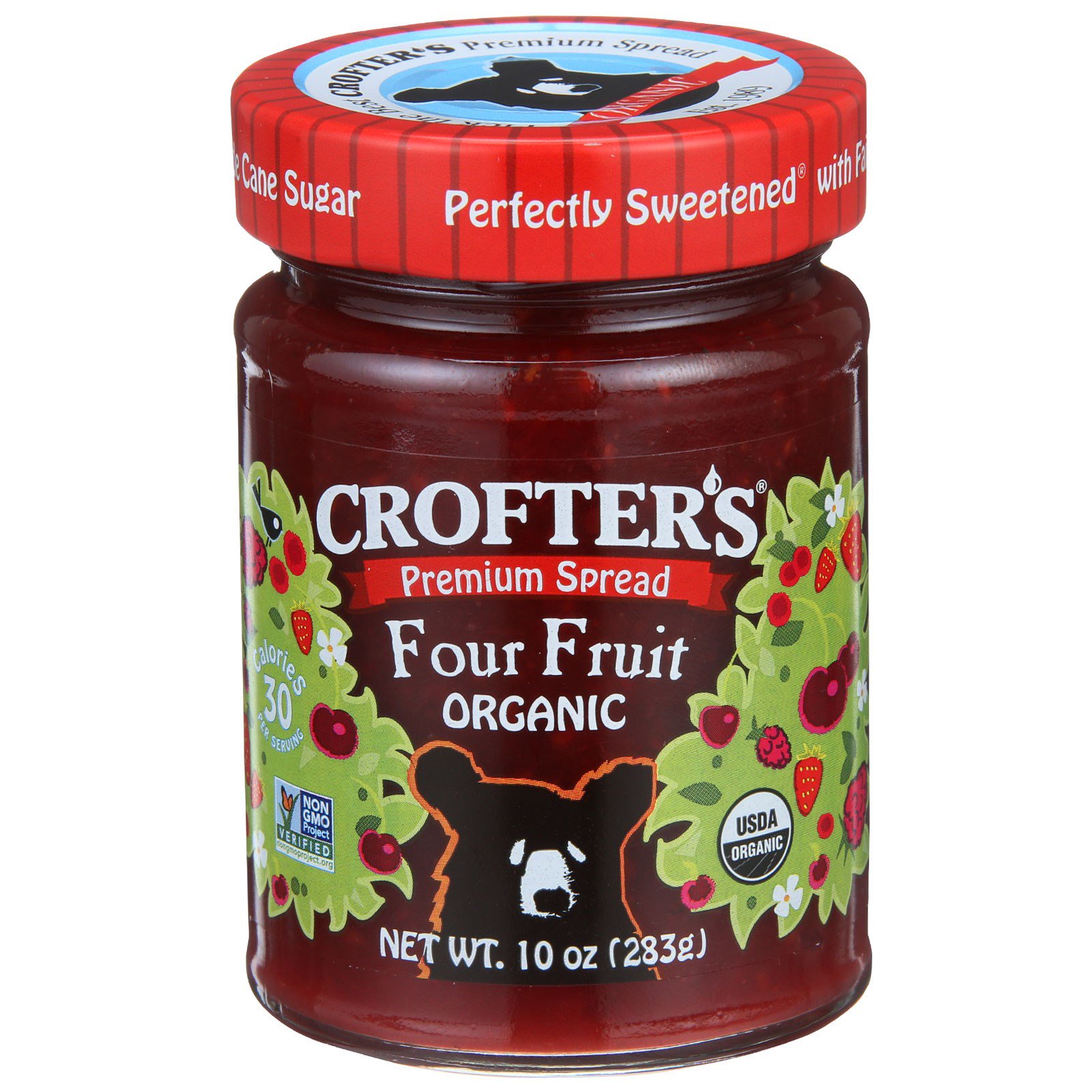 Crofter's Organic, Geleia Premium, Quatro Frutas, 10 oz (283 g)