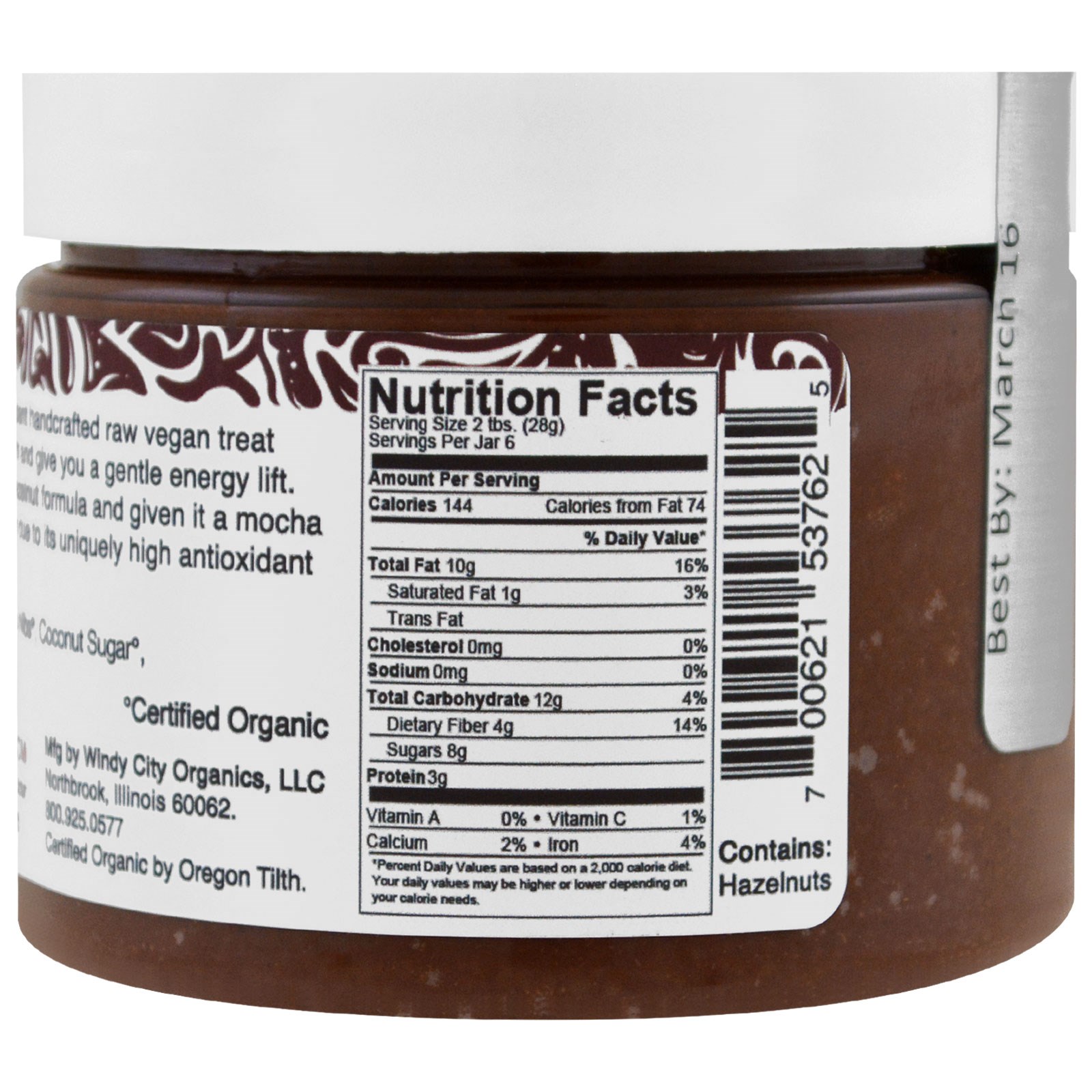 Rawmio, Organic, Hazelnut Coffee, 6 oz (170 g) - Imagem 3