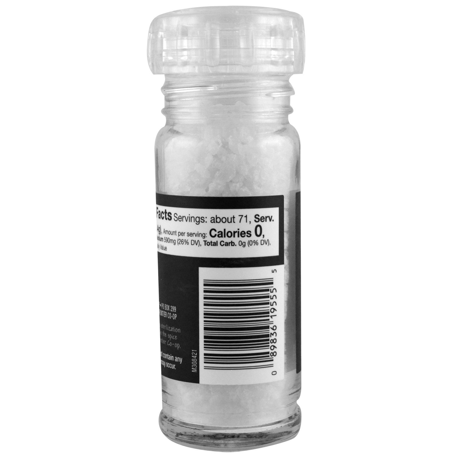 Frontier Natural Products, Sal Grosso Marinho, Moedor, 3,49 oz (99 g) - Imagem 3