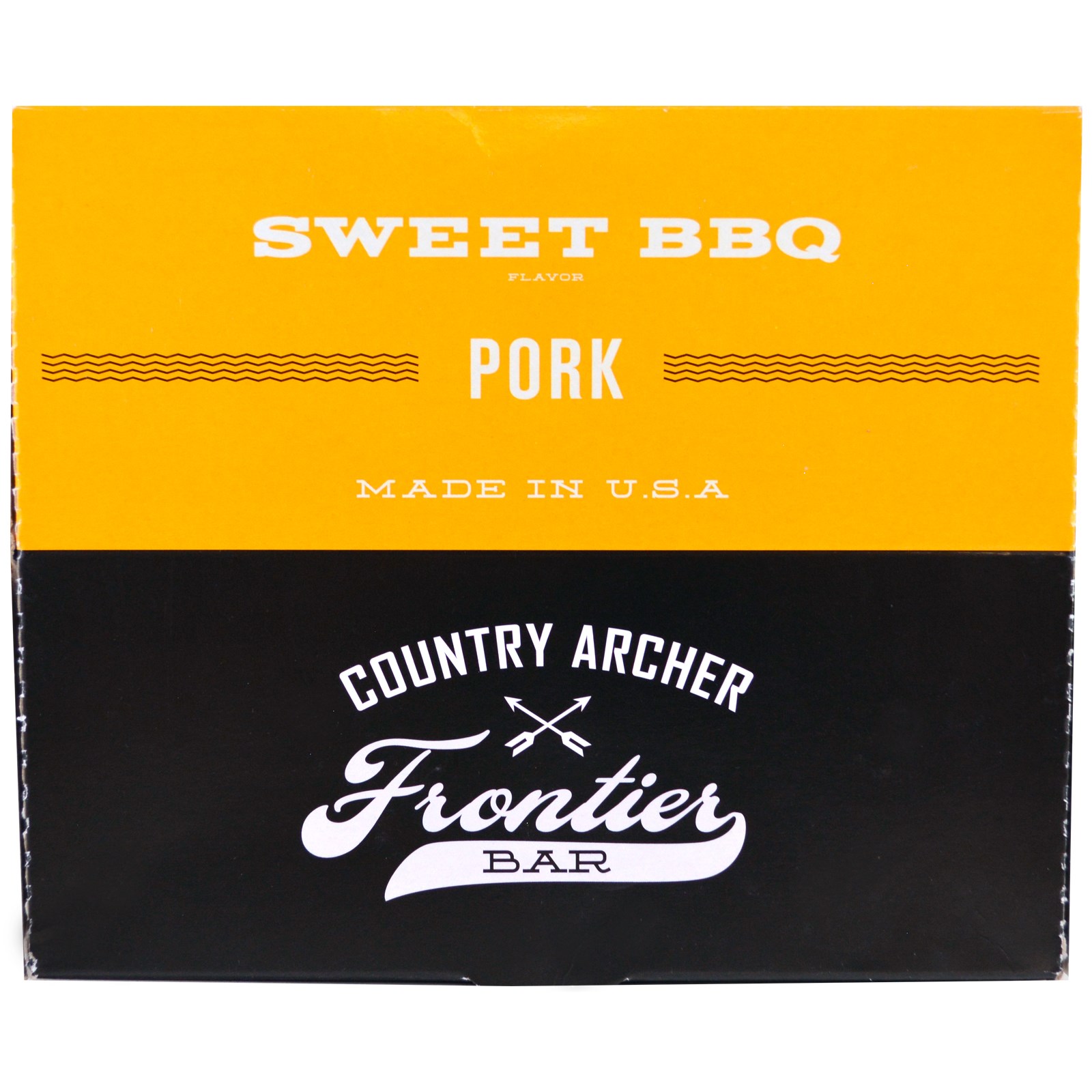 Country Archer Jerky, Frontier Bar, carne de porco, sabor BBQ doce, 12 barras, 1,5 oz (42 g) cada - Imagem 3