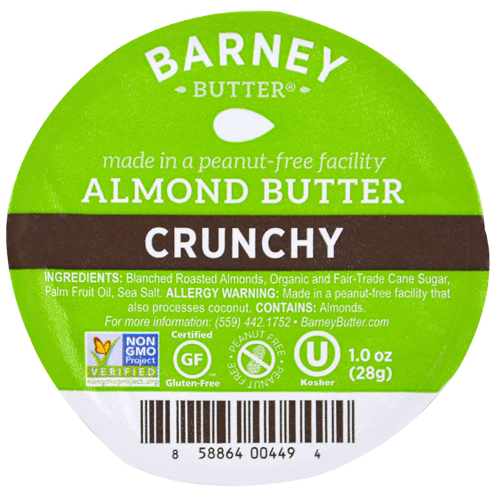 Barney Butter, Manteiga de Amêndoas, Copos de Imersão Grab & Go, Crocante, 6 Copos de Imersão de Porção Única, 28 g (1 oz) Cada - Imagem 3